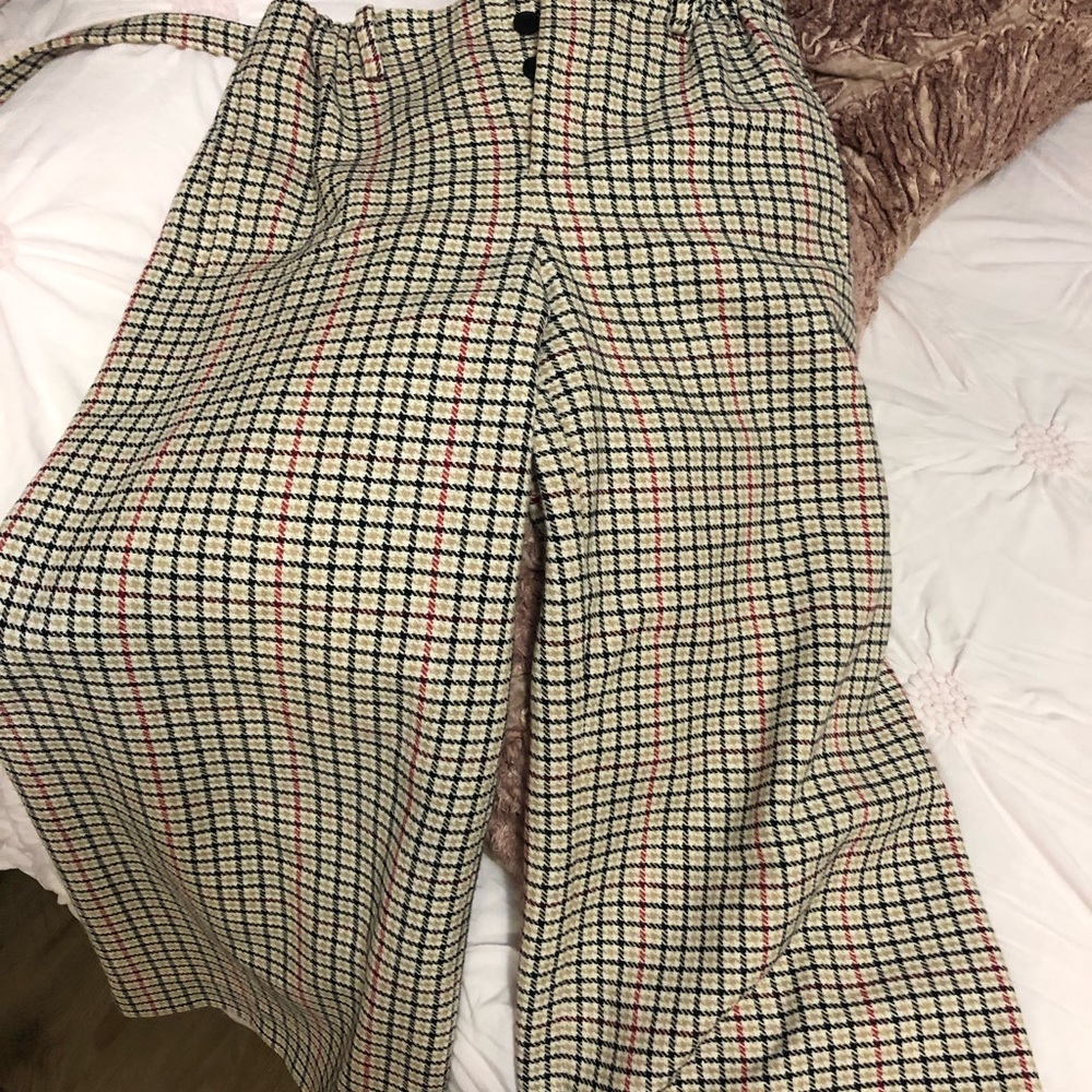 Maje plaid culottes size 34.